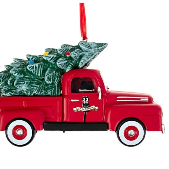 NEW LOW PRICE Kit-Cat Klock clock driving red truck LIGHT UP Christmas Ornament - Picture 7 of 9